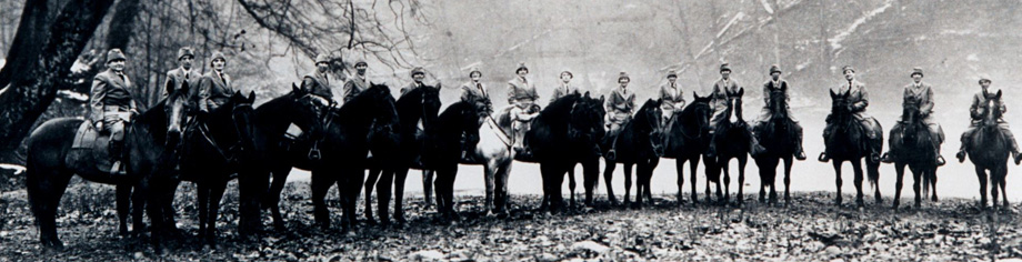 parade of mounted nurses