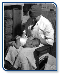 FNS nurse midwife with baby