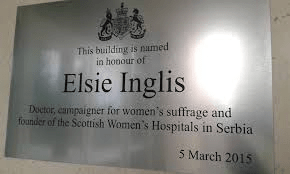 The new Embassy plaque in Belgrade 